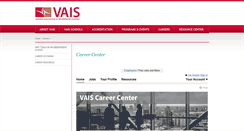 Desktop Screenshot of careercenter.vais.org