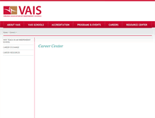 Tablet Screenshot of careercenter.vais.org